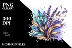 Abstract Wooden Stained Lavender Watercolor Splash Product Image 3