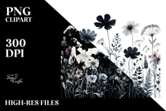 Wildflower Silhouettes PNG Product Image 2