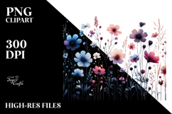 Wildflower Silhouettes PNG Product Image 2