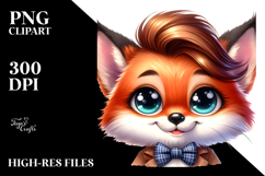 Cool Fox Baby, PNG Product Image 2