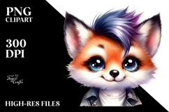 Smiling Baby Fox PNG Product Image 2