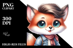Cute Baby Fox, PNG Product Image 2