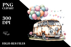 Watercolor Vintage Rusted Campervan, 20 oz Tumbler Product Image 2