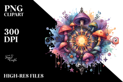 Magical Celestial Mushroom Tarot PNG Product Image 2