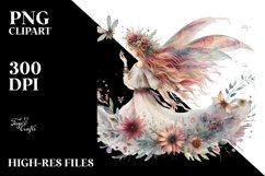 Boho Watercolor Fairy, PNG Product Image 2