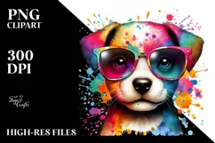 Colorful Puppy Watercolor Product Image 3