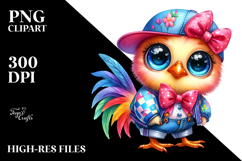 Vibrant Cute Baby Rooster Product Image 2