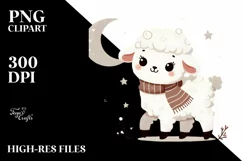 cute Baby Lamb, Transparent PNG Product Image 1