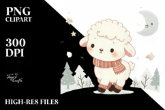 cute Baby Lamb, Transparent PNG Product Image 3