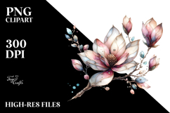 Colorful Magnolia Made of PNG Product Image 2
