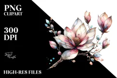 Colorful Magnolia Made of PNG Product Image 2