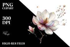 Colorful Magnolia Made of PNG Product Image 2