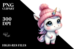 Watercolor Baby Unicorn | Clipart | Sublimation Product Image 2