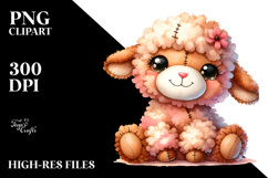Colorful Plush Lamb | Clipart Product Image 2