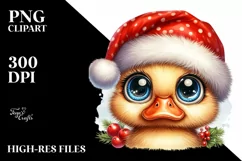 Funny Baby Duck with Popping Eyes PNG Product Image 1