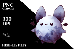 Funny Bat Watercolor Image, PNG Product Image 2