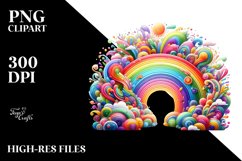 Colorful Vibrant Tree | Sublimation Clipart Product Image 1