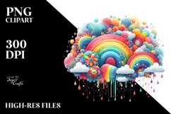 Colorful Vibrant Tree | Sublimation Clipart Product Image 3