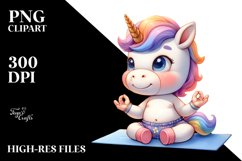 Pastell Baby Unicorn Instructor | Clipart Product Image 1