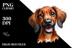 Watercolor Cute Rhodesian Ridgeback PNG Product Image 2