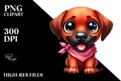 Happy Baby Rhodesian Ridgeback, Transparent PNG Product Image 2