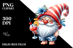 Cute Gnome with Cocktail PNG Product Image 2