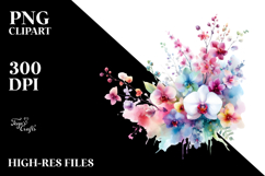 Abstract Vibrant Orchid PNG Product Image 2