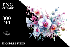 Abstract Vibrant Orchid PNG Product Image 2
