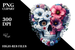 Skull V Painting PNG Product Image 2