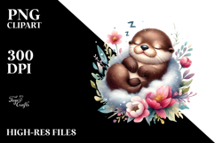 Cute Baby Otter PNG Product Image 2