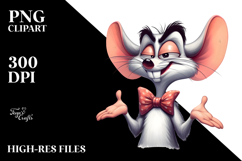Bow Tie Mouse PNG Product Image 2
