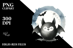 Funny Bat Painting, Colorful PNG Product Image 2