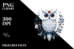Simple Owl Digital Painting, Transparent PNG Product Image 2