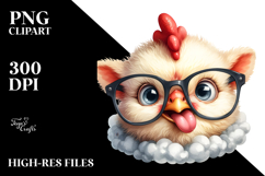 Funny Baby Rooster Lamb with es | Clipart Product Image 2