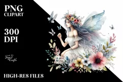 Boho Watercolor Fairy, Transparent PNG Product Image 2