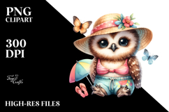 Cute Baby Owl PNG Product Image 2