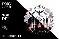 Simple Halloween Mystic Ritual | Clipart Product Image 3