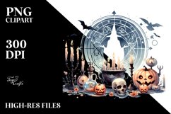 Simple Halloween Mystic Ritual | Clipart Product Image 1