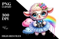Happy Baby Lamb PNG Product Image 2