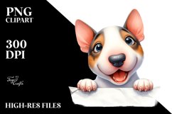Funny Baby Bull Terrier | Clipart Product Image 1