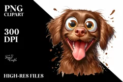 Funny Retriever Watercolor | Sublimation | Clipart Product Image 3
