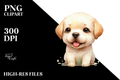 Expressive Baby Labrador Retriever PNG Product Image 2