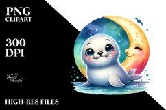 Smiling Baby Bearded Seal Moon Product Image 1