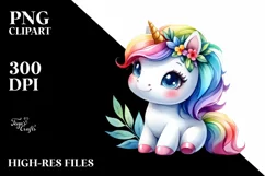 Simple Vibrant Baby Unicorn Halloween Drawing Sublimation Product Image 3