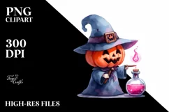Simple Funny Halloween Elixir Clipart, High-Res PNG Product Image 1