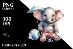 Digital Baby Elephant, Transparent PNG Product Image 2