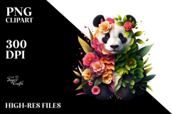 Magical Celestial Panda PNG Product Image 2