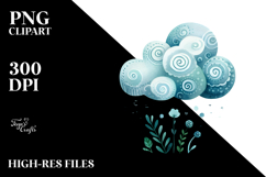 Simple Whimsical Cloud, Transparent PNG Product Image 2