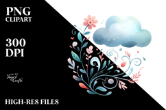 Simple Whimsical Cloud, Transparent PNG Product Image 2