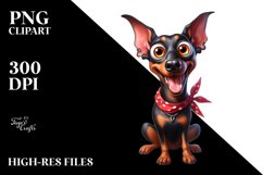 Crazy Cute Furr Enthusiastic Doberman Pinscher | Sublimation Product Image 3